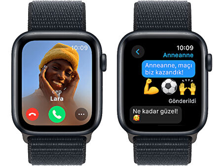 APPLE Watch SE 2023 GPS MREA3TU/A  44 mm Gece Yarısı Alüminyum Kasa ve Gece Yarısı Spor Loop