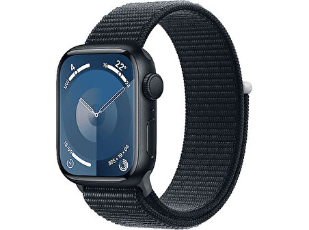 APPLE Watch Series 9 GPS MR8Y3TU/A  41 mm Gece Yarısı Alüminyum Kasa ve Gece Yarısı Spor Loop