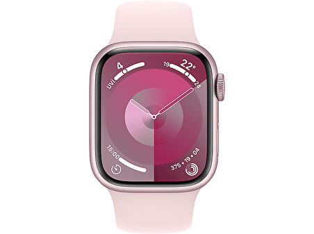 Apple Watch Series 9 GPS + Cellular 41mm Pembe Alüminyum Kasa ve Uçuk Pembe Spor Kordon Akıllı Saat