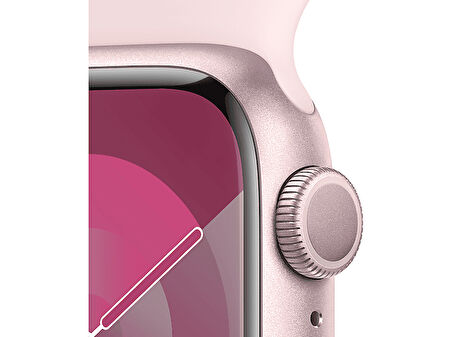 Apple Watch Series 9 GPS + Cellular 41mm Pembe Alüminyum Kasa ve Uçuk Pembe Spor Kordon Akıllı Saat