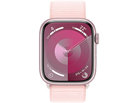 APPLE Watch Series 9 GPS + Cellular MRMM3TU/A  45 mm Pembe Alüminyum Kasa ve Uçuk Pembe Spor Loop