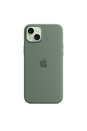 Apple iPhone 15 Plus için MagSafe özellikli Silikon Kılıf - Selvi ​​​​​​​Outlet