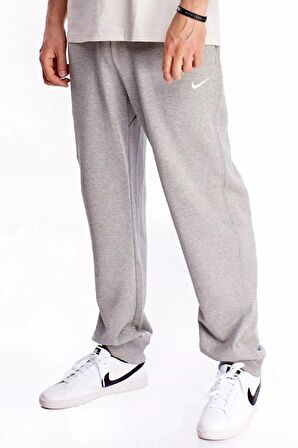 Nike Sportswear Regular Fit Pant Bol ve Uzun Kesim Gri Eşofman Altı