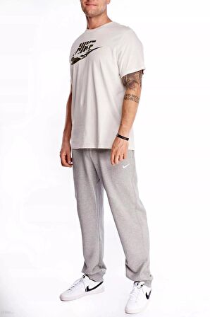 Nike Sportswear Regular Fit Pant Bol ve Uzun Kesim Gri Eşofman Altı