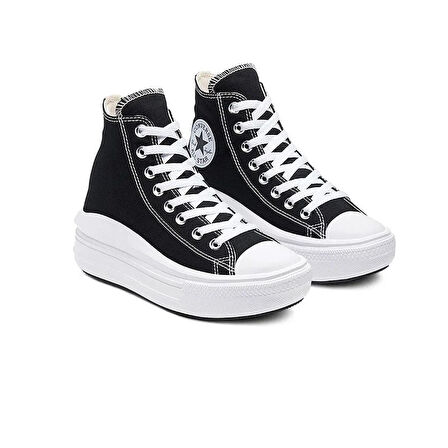 Converse Chuck Taylor All Star Move Platform Kadın Günlük Ayakkabı 568497C Siyah