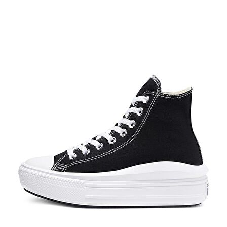 Converse Chuck Taylor All Star Move Platformlu Bilekli Sneaker Kanvas Boğazlı Ayakkabı Siyah 568497C