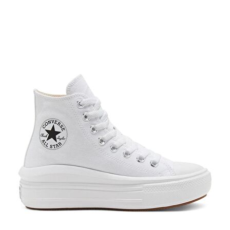 Converse Chuck Taylor All Star Move Platformlu Bilekli Sneaker Kanvas Boğazlı Ayakkabı Beyaz 568498C