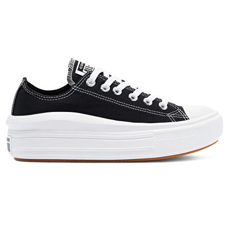 Chuck Taylor All Star Move Canvas Platform Kadın Siyah Günlük Stil Ayakkabı 570256C