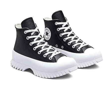 Converse Chuck Taylor All Star Lugged 2.0 Leather Kadın Günlük Ayakkabı A03704C Siyah