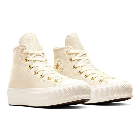 Chuck Taylor All Star Lift Kadın Bej Sneaker Ayakkabı A12764C