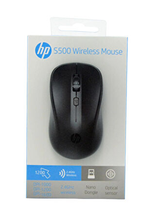 S500 Wireless Mouse 1600 DPI 2.4GHz USB Dongle Bağlantı Kablosuz Fare 7CH4325CDZ