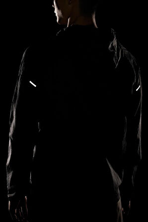 Nike Essential Running Jacket Reflektörlü Toplanabilir Erkek Ceket Siyah