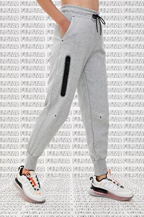 Nike Tech Fleece Loose Fit Sweat Trousers Gray Bol Kesim Kadın Eşofman Altı Gri