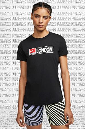 Nike Sportswear Basic Tee City Series London Baskılı Siyah Tişört