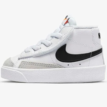 Nike Blazer Mid 77 TD Leather Unisex Sneaker Hakiki Deri Sneaker Bilekli Günlük Spor Ayakkabı Beyaz