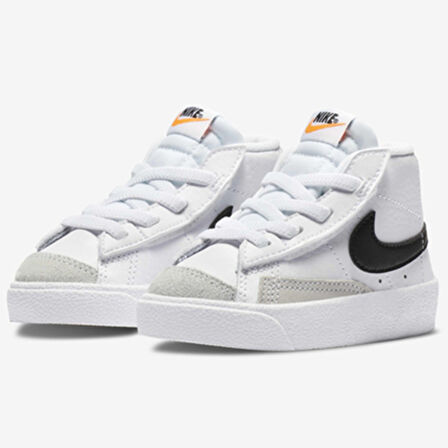 Nike Blazer Mid 77 TD Leather Unisex Sneaker Hakiki Deri Sneaker Bilekli Günlük Spor Ayakkabı Beyaz