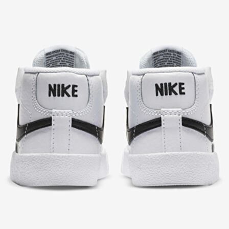 Nike Blazer Mid 77 TD Leather Unisex Sneaker Hakiki Deri Sneaker Bilekli Günlük Spor Ayakkabı Beyaz