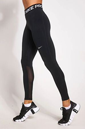 Nike Pro 365 Dri Fit Training Mid Rise Full Length Tight Fit Green Toparlayıcı Tayt Siyah