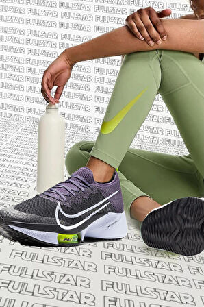 Nike Air Zoom Tempo Next % Flyknit Running Shoes Kadın Koşu Ayakkabısı Siyah Mor