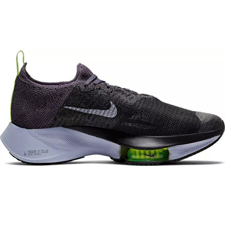 Nike Air Zoom Tempo Next % Flyknit Running Shoes Kadın Koşu Ayakkabısı Siyah Mor