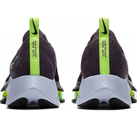 Nike Air Zoom Tempo Next % Flyknit Running Shoes Kadın Koşu Ayakkabısı Siyah Mor