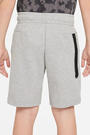 Nike Sportswear Tech Fleece Boys Short Erkek Çocuk Pamuklu Şort Gri