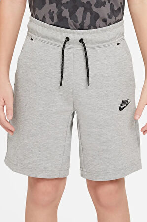 Nike Sportswear Tech Fleece Boys Short Erkek Çocuk Pamuklu Şort Gri