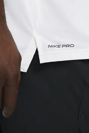 Nike Pro Dri Fit Short Sleeve Mens Tee Erkek Antreman Tişörtü Beyaz