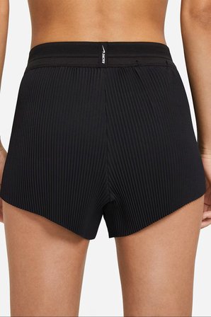 Nike AeroSwift Running Slim Fit Shorts Kadın Slip Astarlı Dar Kesim iç Cepli Pliseli Şort Siyah