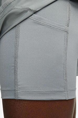 Nike Tempo Lux 2in1 Training Shorts ikisi Bir Arada Taytlı Kadın Şort Gri