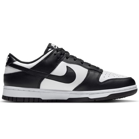 Nike Dunk Low Panda Leather Unisex Sneaker Hakiki Deri Günlük Spor Ayakkabı Siyah-Beyaz