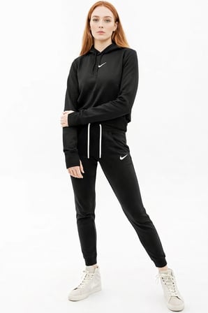 Nike Sportswear Essential Fleece Kadın Siyah Eşofman Altı 