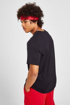 Nike Jordan Air Wordmark Graphic Tshirt Orange Jordan Grafik Baskılı Tişört Siyah