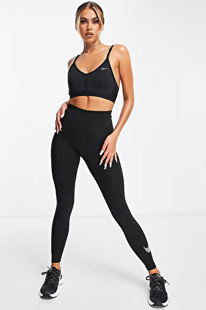 Nike Dri Fit Indy V Neck Light Support Womens Bra Black Kadın Sporcu Sütyeni Siyah