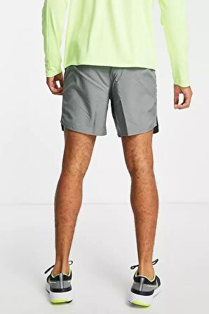 Nike Challenger Dri Fit 7'' 2 in 1 Running Shorts Gray ikisi Bir Arada Taytlı Koşu Şortu Gri