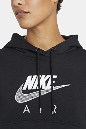 Nike Air Sportswear Fleece Oversized Fit Hoodie Kapüşonlu Bol Sweatshirt 