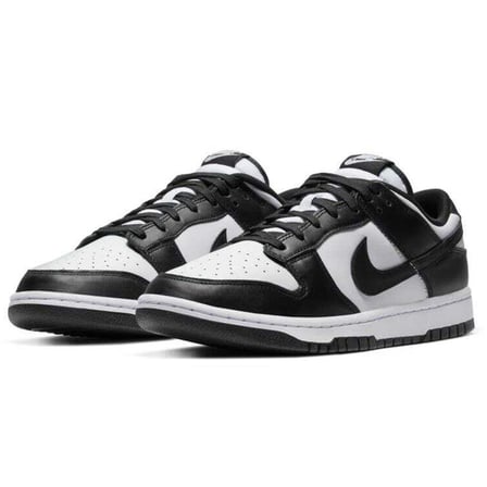 Nike Dunk Low Retro Panda Leather Mens Sneaker Hakiki Deri Günlük Spor Ayakkabı Siyah Beyaz 