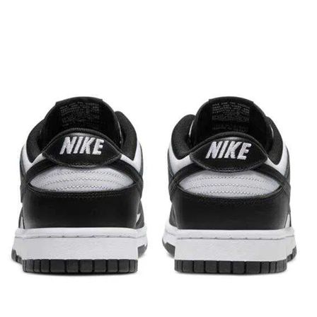 Nike Dunk Low Retro Panda Leather Mens Sneaker Hakiki Deri Günlük Spor Ayakkabı Siyah Beyaz 
