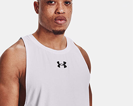 Under Armour Ua Zone Tank Erkek Basketbol Atleti 1361901-100 Beyaz