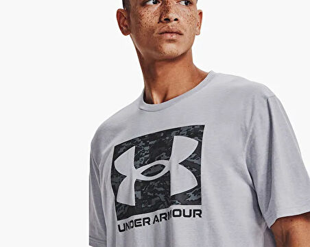 Under Armour Ua Abc Camo Boxed Logo Ss Erkek Günlük Tişört 1361673-011 Renkli
