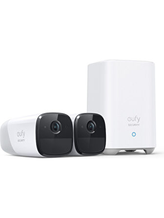 Anker Eufy Security Eufycam 2 Pro Kablosuz Akıllı Güvenlik ve 2K Kamera Sistemi 2 Kamera 1 Ana Ünite Kiti - T8851 (Anker Türkiye Garantili) OUTLET