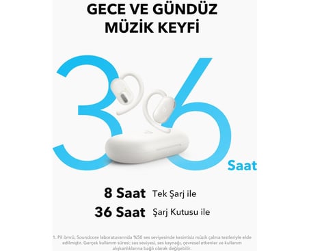 Anker Soundcore V20i Open-Ear ,ayarlanabilir Kulak Kancası , Ultra Rahat, Güçlü Ses