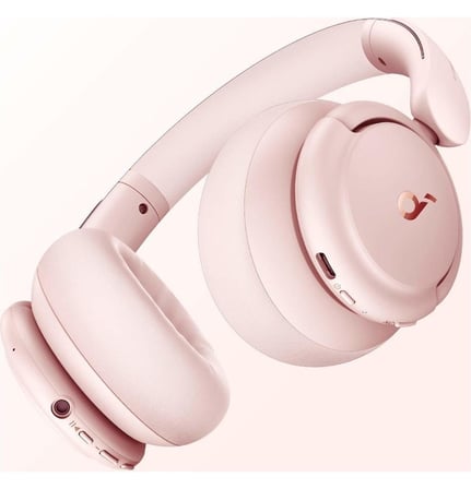  Anker Soundcore Q30 Kulak Üstü Bluetooth Kulaklık, Hibrit Aktif Gürültü Engelleme, Pembe - A3028