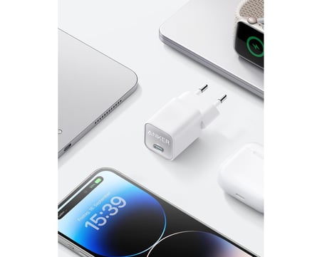 Anker 511 Nano Pro 30W USB-C Şarj Cihazı - Beyaz - A2147 (Anker Türkiye Garantili)