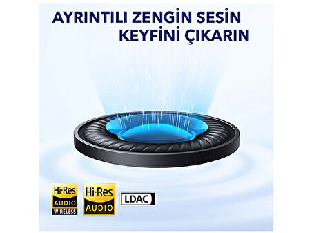 ANKER Soundcore Life Q45 Bluetooth Kulak Üstü Kulaklık Beyaz