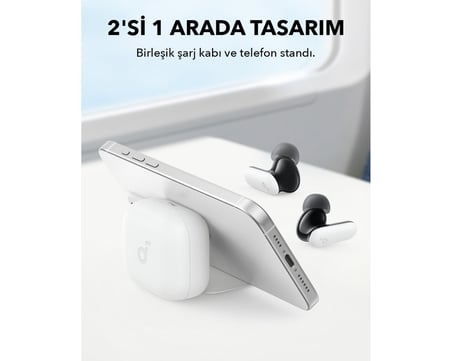  Anker Soundcore R50i NC Kulak İçi Bluetooth Kulaklık, Aktif Gürültü Engelleme, Beyaz, TWS Tasarım