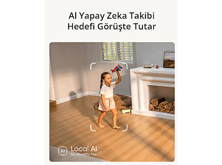 ANKER Eufy Indoor Cam S350 4K Dual Camera 8x Zoom 360° Pan & Tilt Çift Lensli Kamera Beyaz