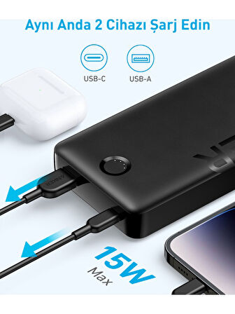 Anker PowerCore 325 20000 mAh Hızlı Şarj Powerbank OUTLET