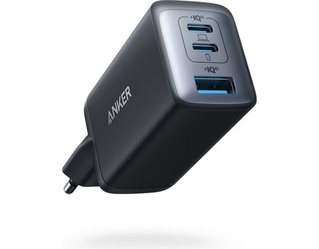 Anker PowerPort III Hızlı Şarj Cihazı, 65W, GaN II Teknolojisi, 3 Bağlantı Noktalı, Siyah - A2667