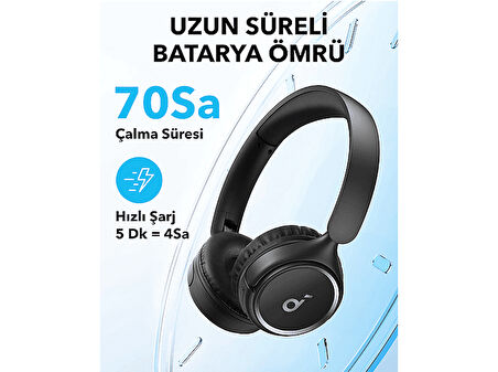 ANKER Soundcore H30i Kulak Üstü Bluetooth Kulak Üstü Kulaklık Siyah